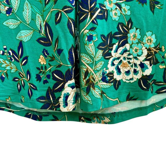 NWT Daniel Rainn Open Back Crochet Sleeveless Top Size 1X Floral Teal STITCH FIX - Picture 9 of 14